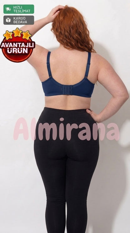Almirana İki Beden İnce Gösteren Göğüs Küçültücü Sütyen