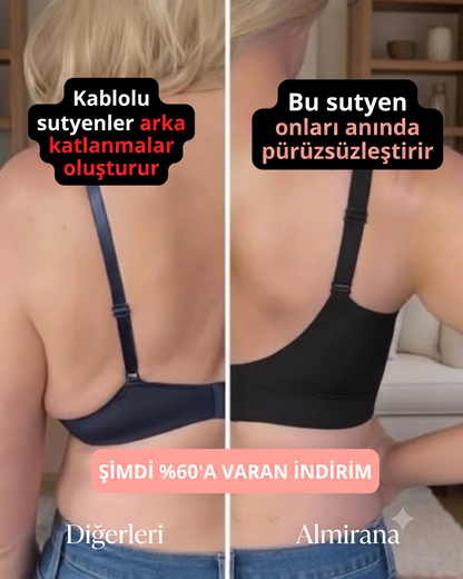 İki Beden İnce Gösteren Göğüs Küçültücü Sütyen – Balensiz Toparlayıcı Günlük Rahatlık