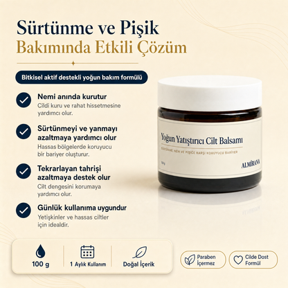 Almirana Yoğun Yatıştırıcı Cilt Balsamı — Sürtünme, Nem ve Pişiğe Karşı Koruyucu Bariyer